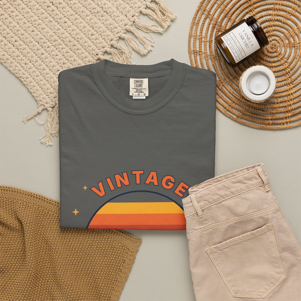Vintage Vibes T-Shirt — Retro Sunset Graphic Tee