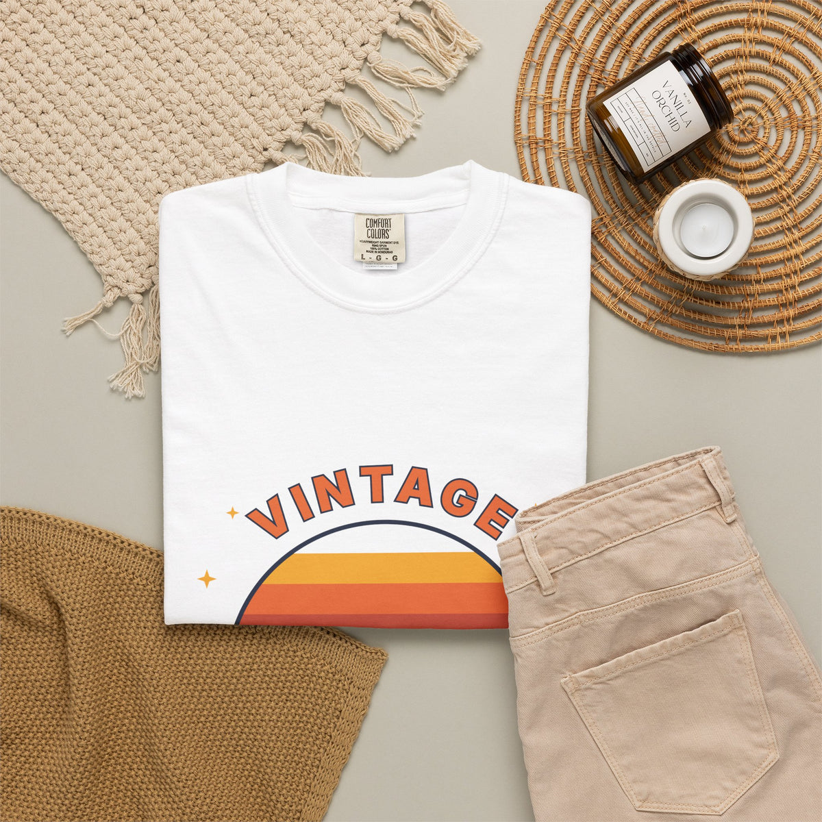 Vintage Vibes T-Shirt — Retro Sunset Graphic Tee