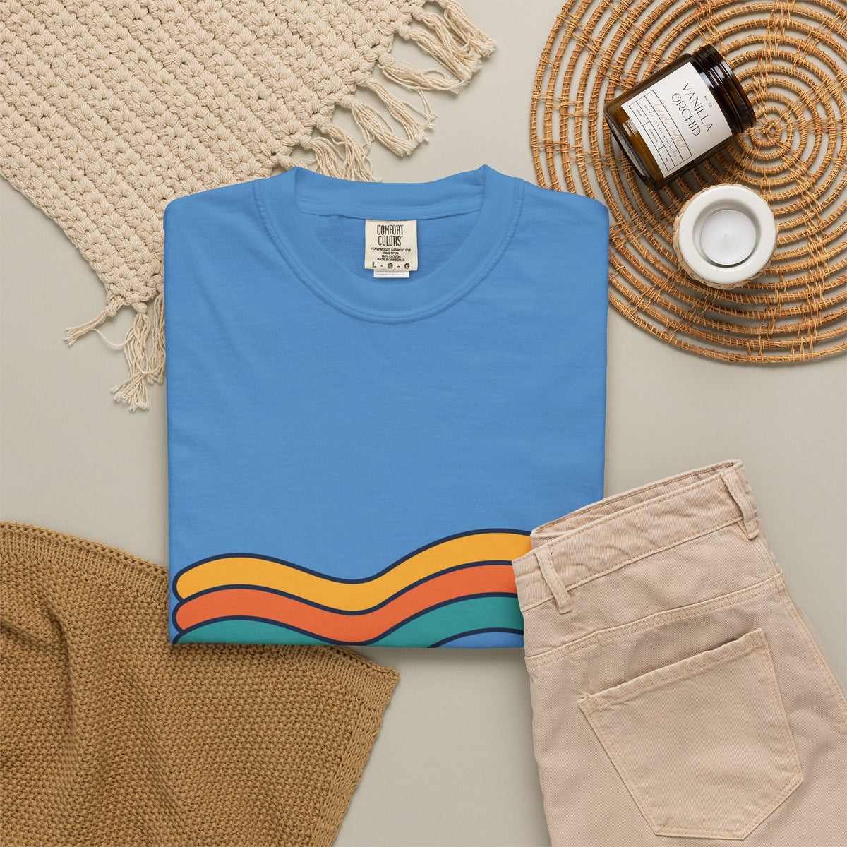 Vintage Vibes Retro Rainbow T-Shirt