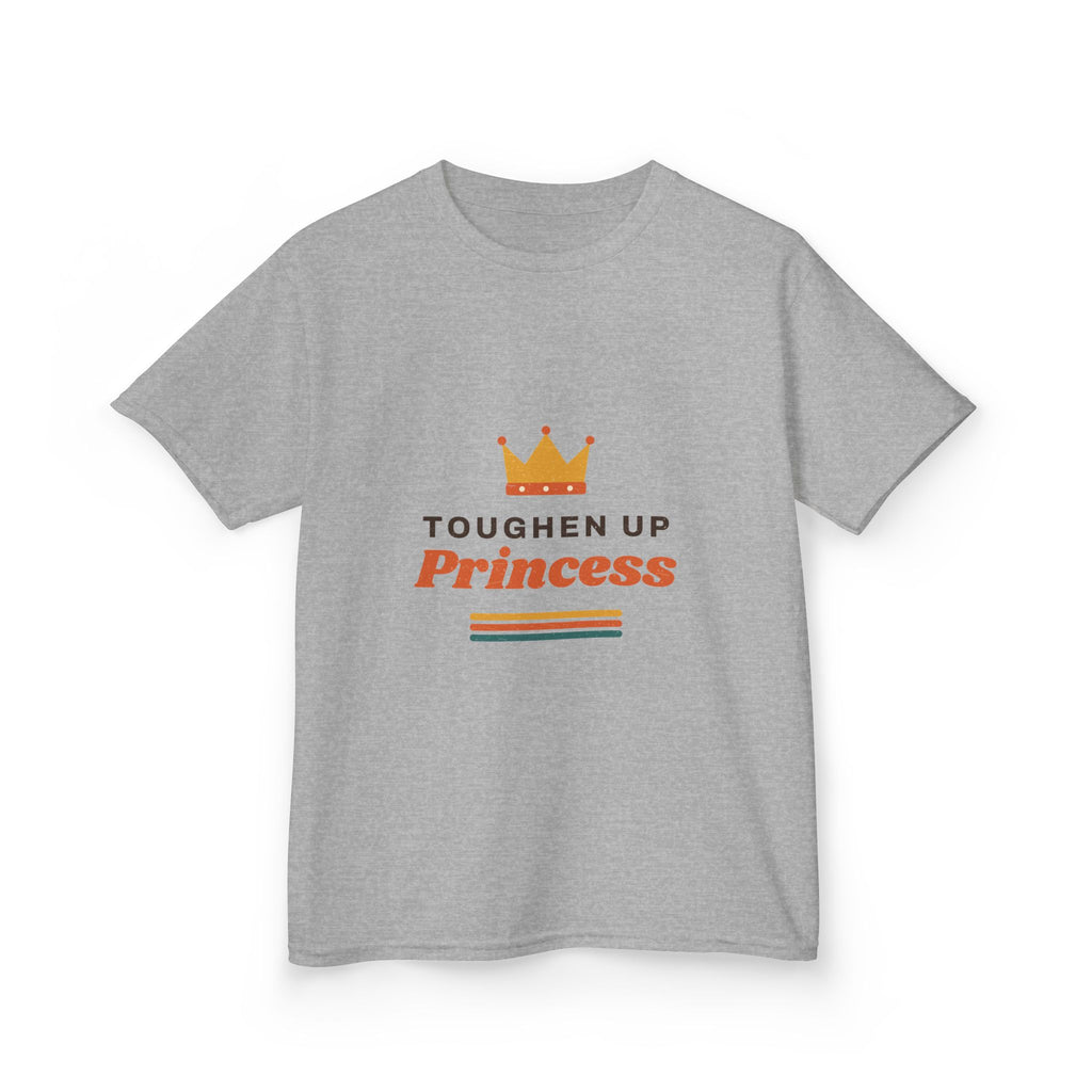 Kids T-Shirt — "Toughen Up Princess" Crown Graphic