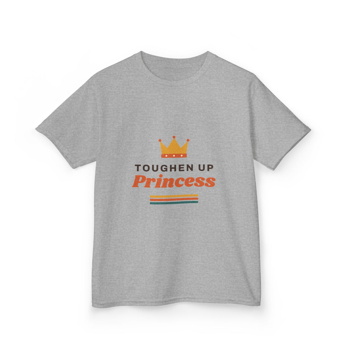 Kids T-Shirt — "Toughen Up Princess" Crown Graphic