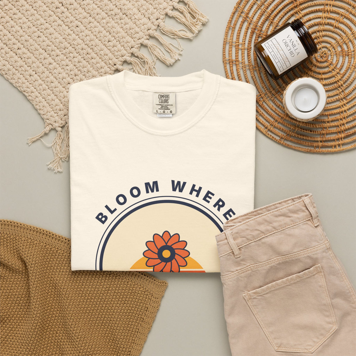 Bloom Where You're Planted T-Shirt — Retro Floral Graphic Tee