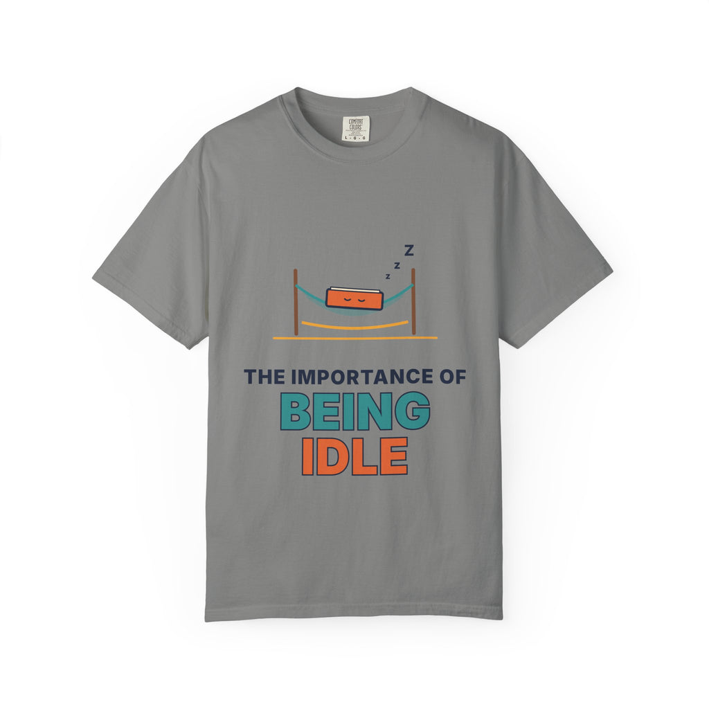 The Importance of Being Idle T-Shirt — Funny Book Lover Tee
