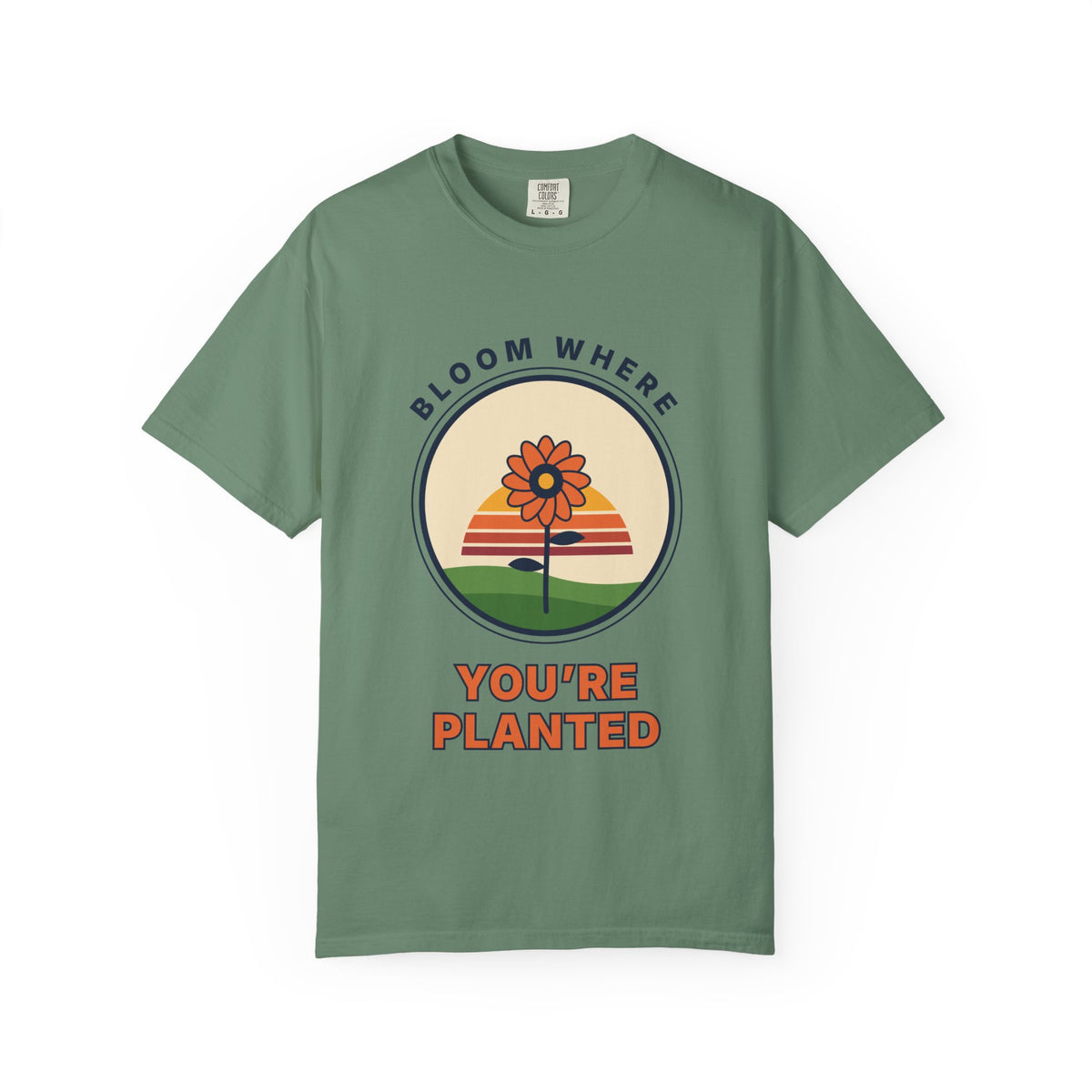 Bloom Where You're Planted T-Shirt — Retro Floral Graphic Tee