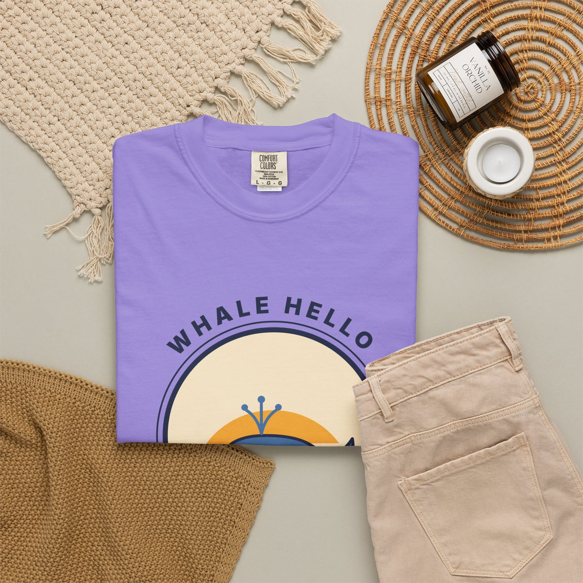 Whale Hello There! Graphic T-Shirt — Cute Retro Whale Tee