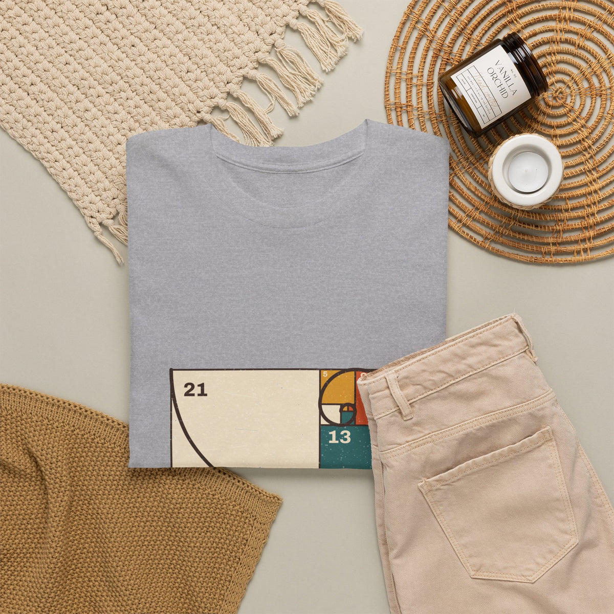 Golden Ratio T-Shirt — Fibonacci Spiral Math Graphic Tee