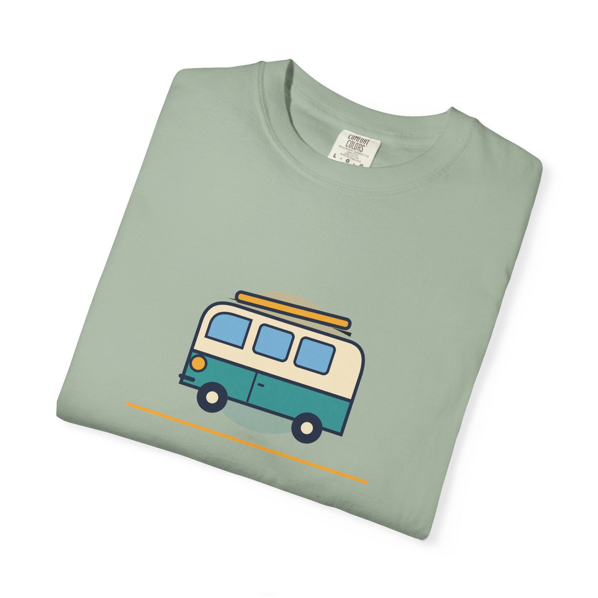 Happy Camper T-Shirt — Retro Campervan Graphic Tee for RV & Camping Lovers