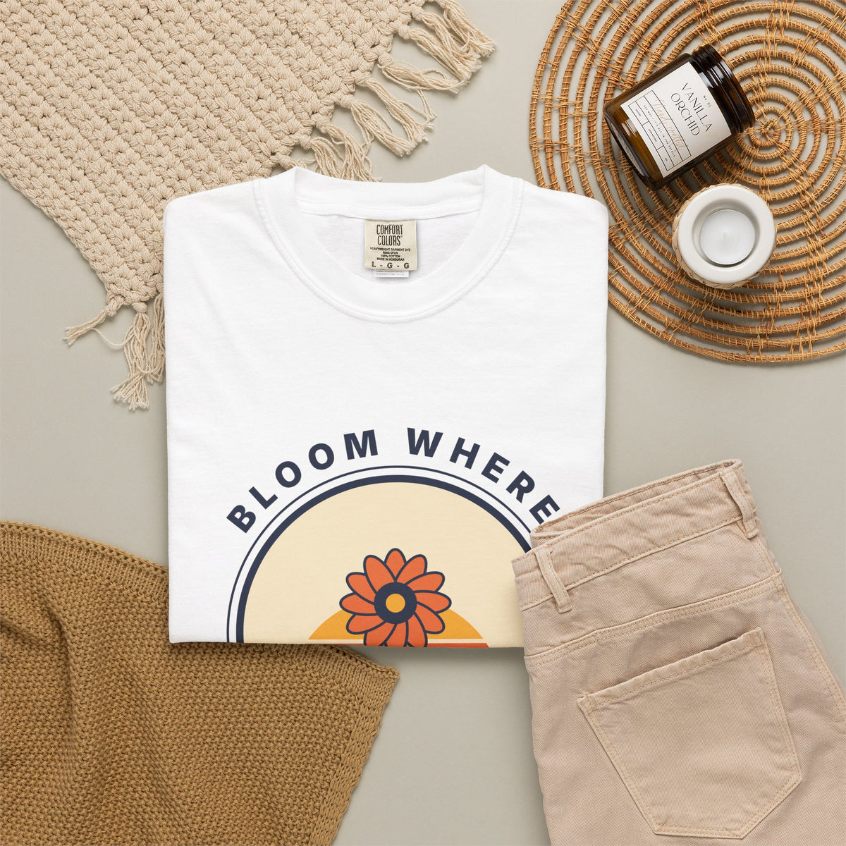 Bloom Where You're Planted T-Shirt — Retro Floral Graphic Tee