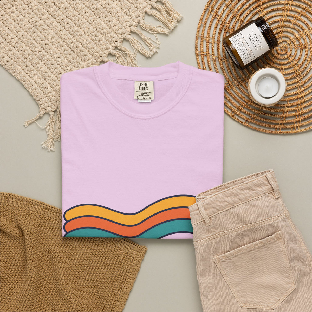 Vintage Vibes Retro Rainbow T-Shirt