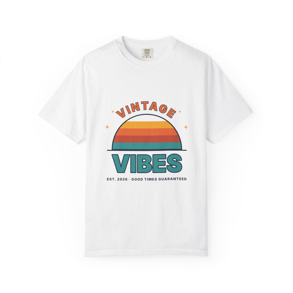 Vintage Vibes T-Shirt — Retro Sunset Graphic Tee