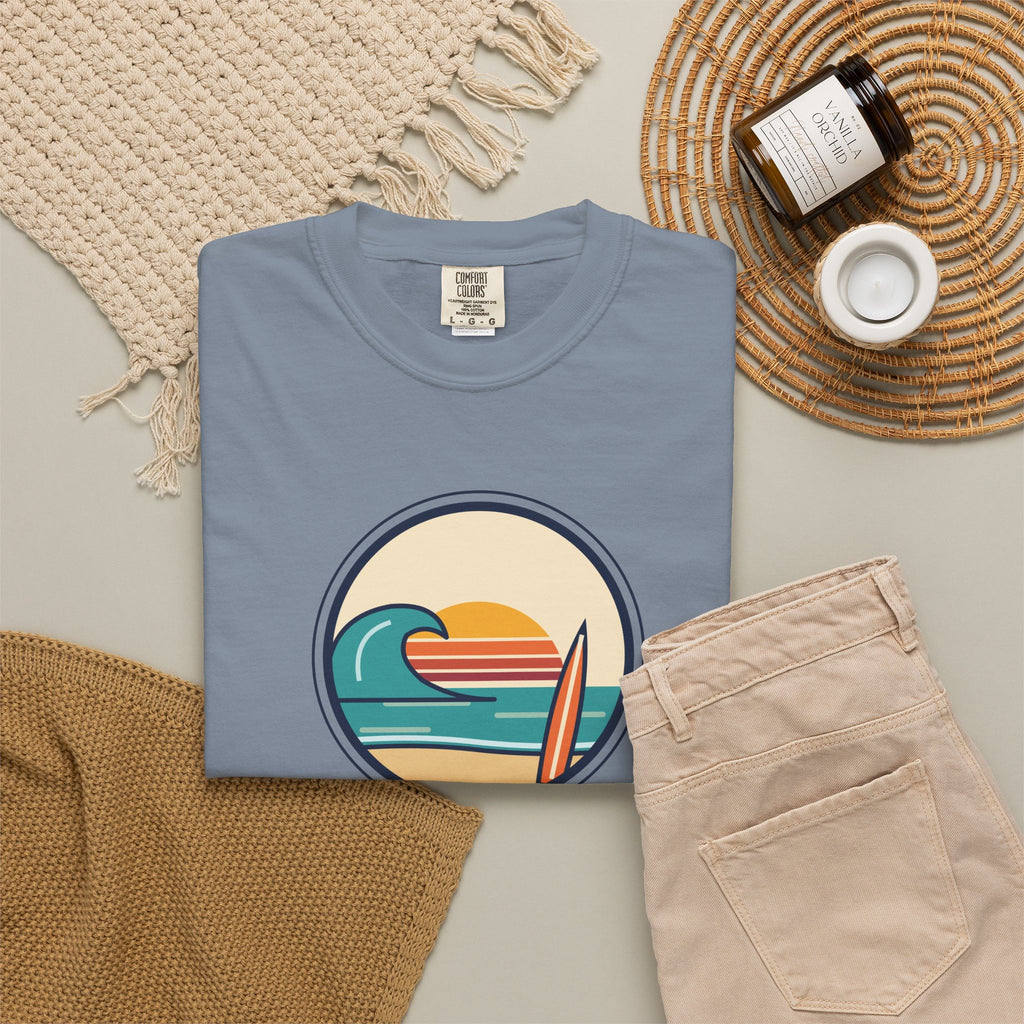 Ride the Waves T-Shirt — 'Ride the Waves, Life Sends You' Surf Graphic Tee
