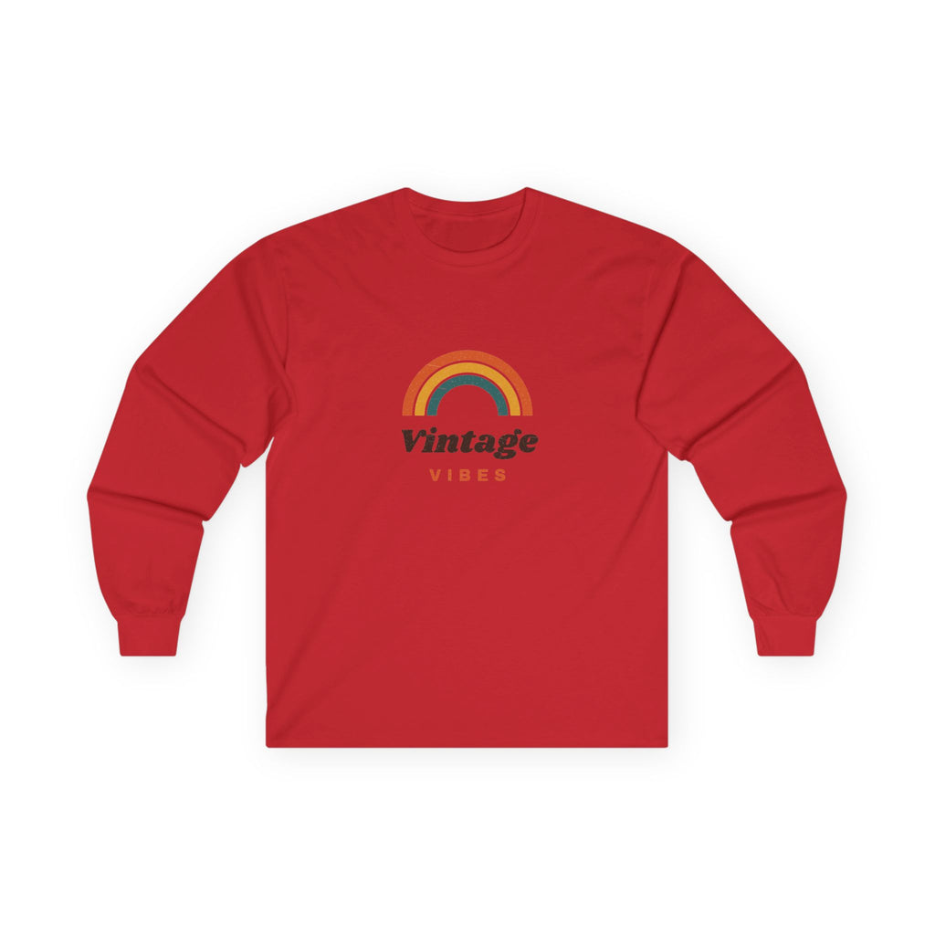Vintage Vibes Rainbow Long Sleeve Tee