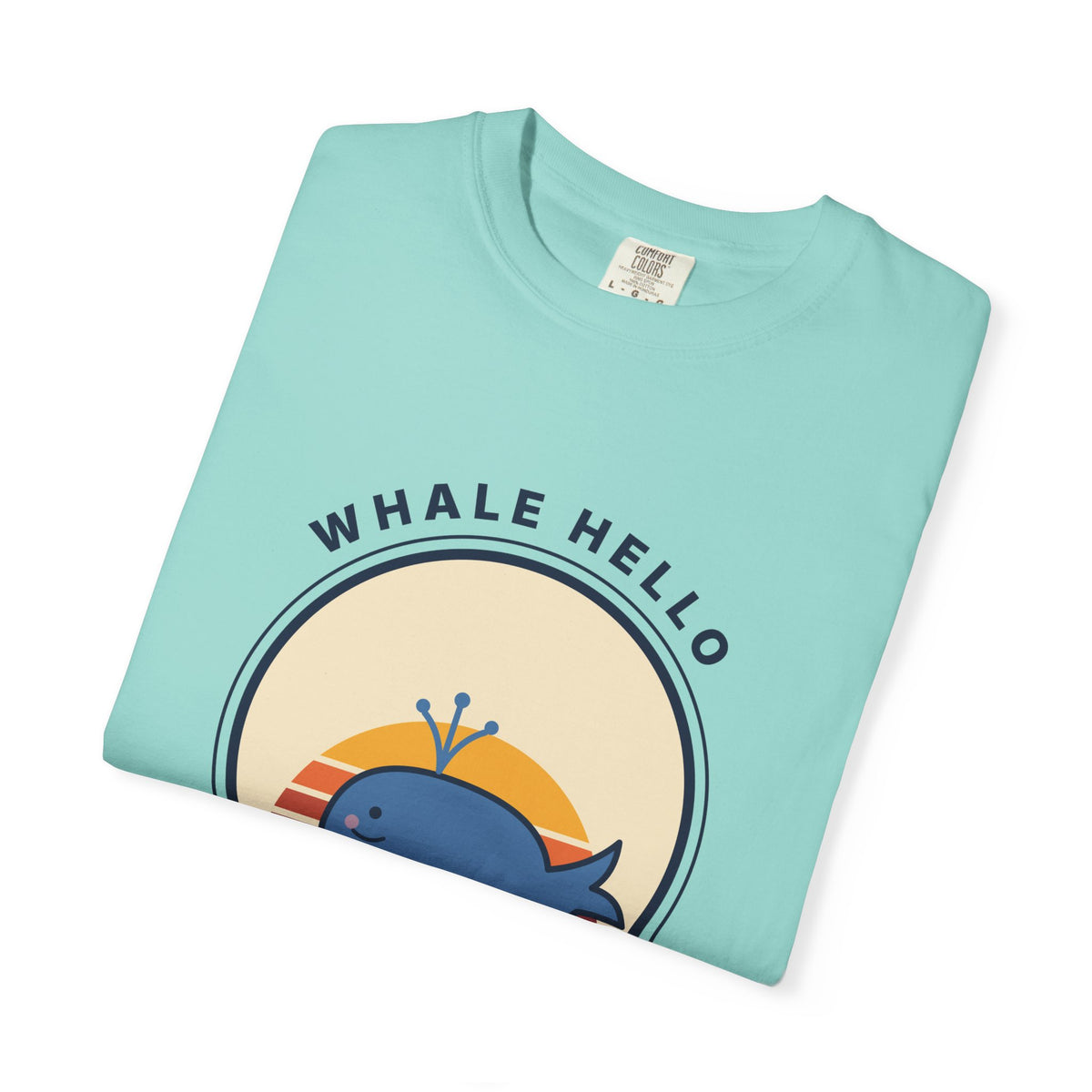 Whale Hello There! Graphic T-Shirt — Cute Retro Whale Tee