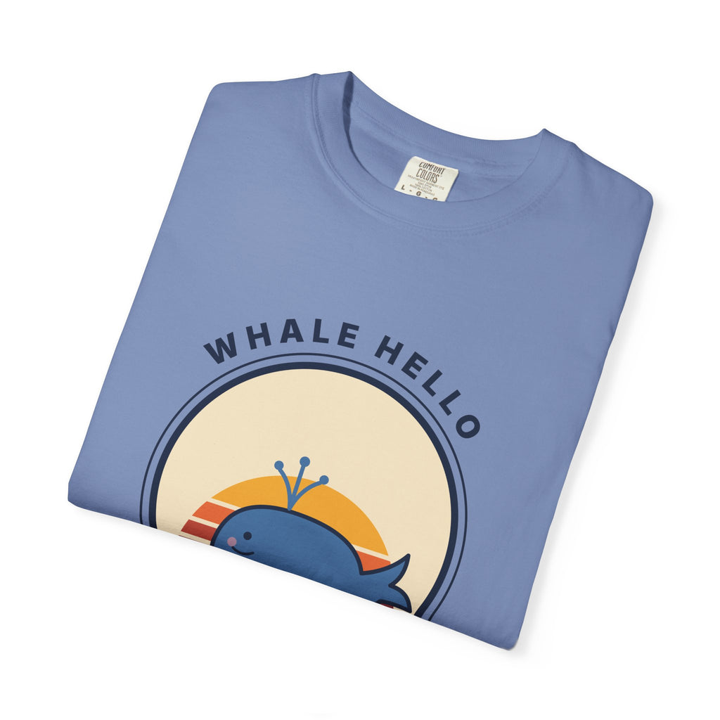 Whale Hello There! Graphic T-Shirt — Cute Retro Whale Tee
