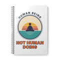 Meditation Journal — "Human Being Not Human Doing" A5 Wirobound Notebook