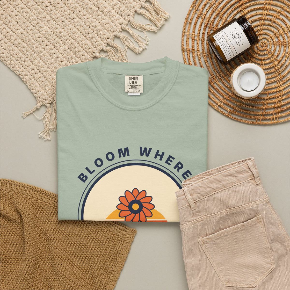Bloom Where You're Planted T-Shirt — Retro Floral Graphic Tee