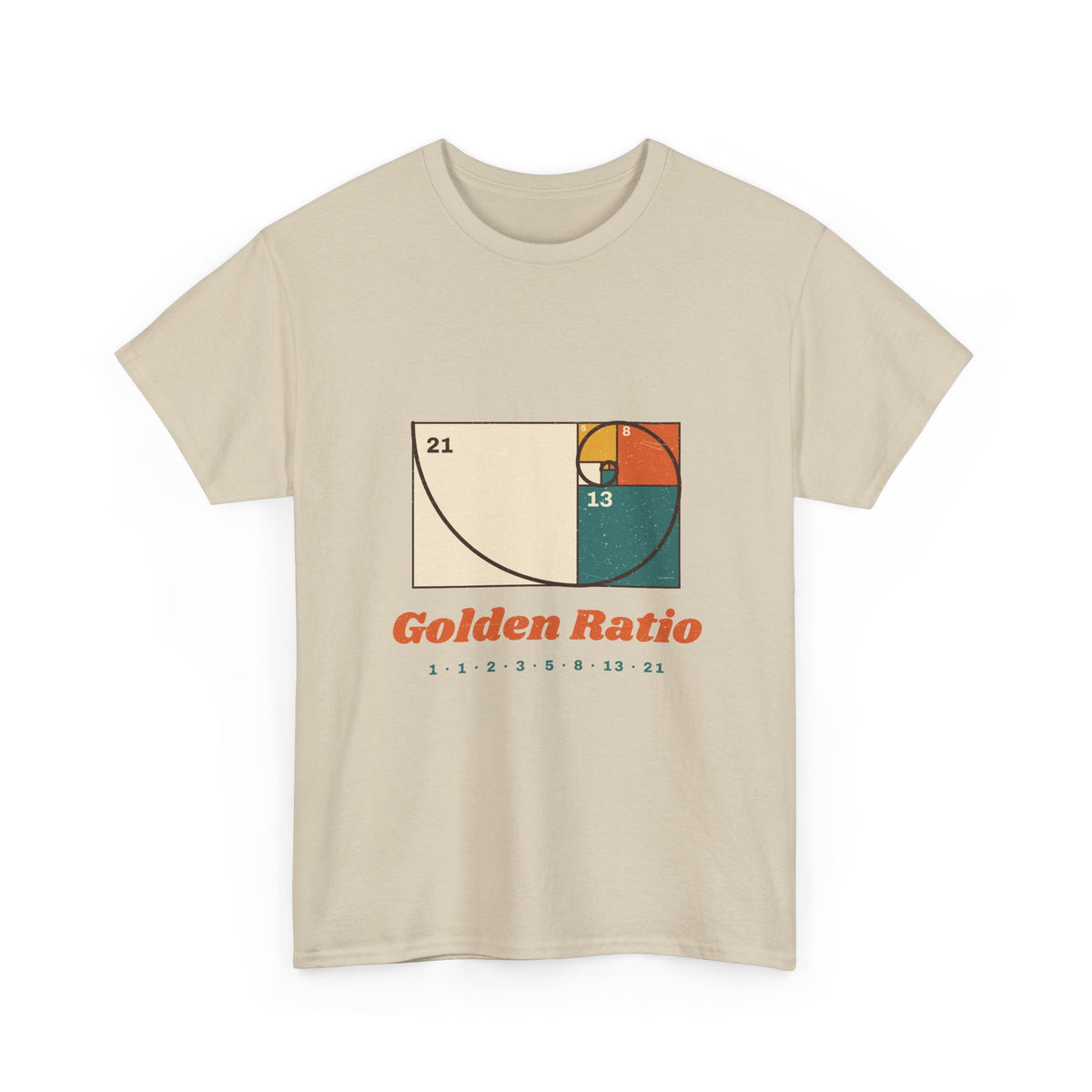 Golden Ratio T-Shirt — Fibonacci Spiral Math Graphic Tee