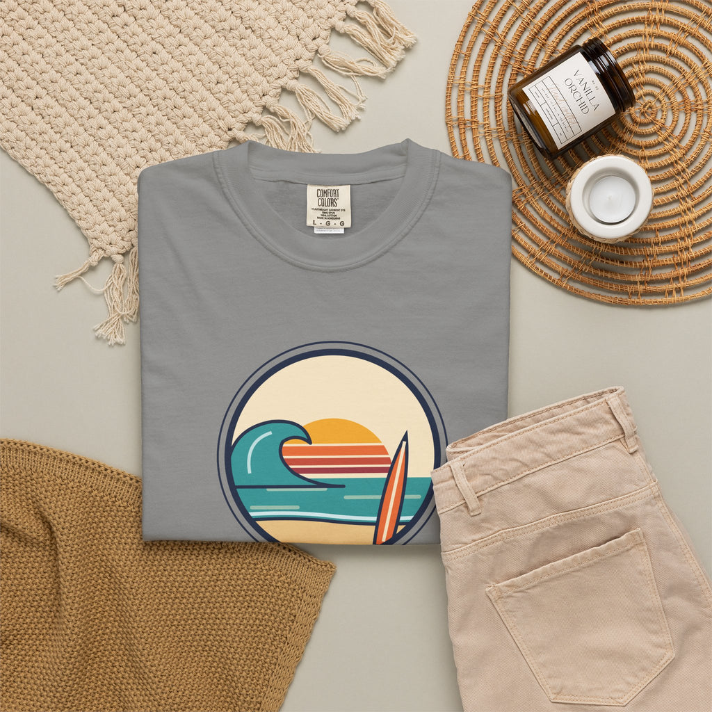Ride the Waves T-Shirt — 'Ride the Waves, Life Sends You' Surf Graphic Tee
