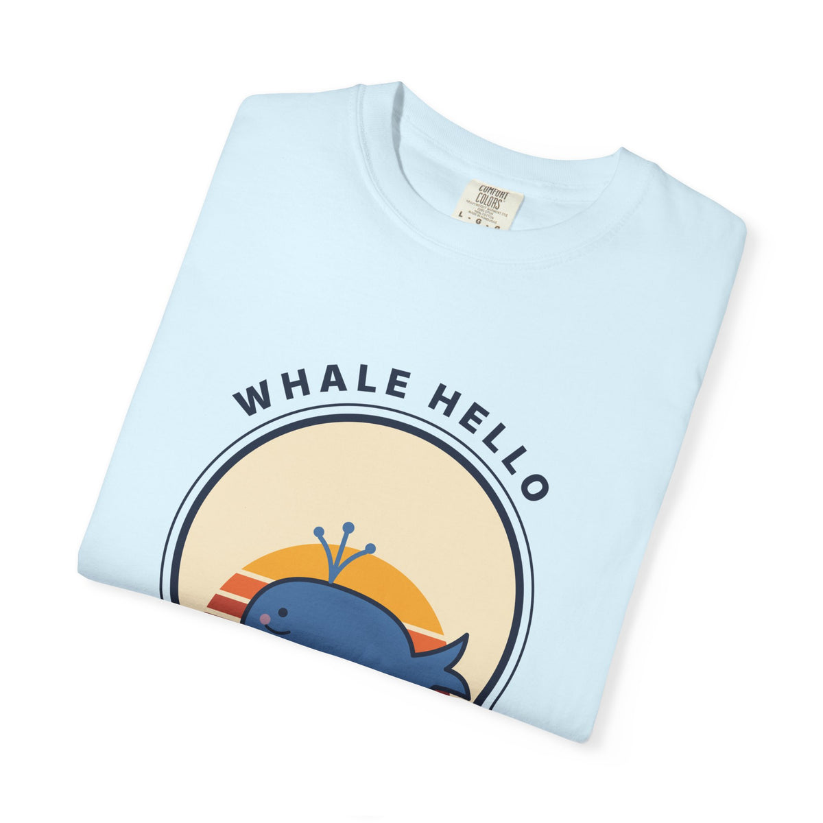 Whale Hello There! Graphic T-Shirt — Cute Retro Whale Tee