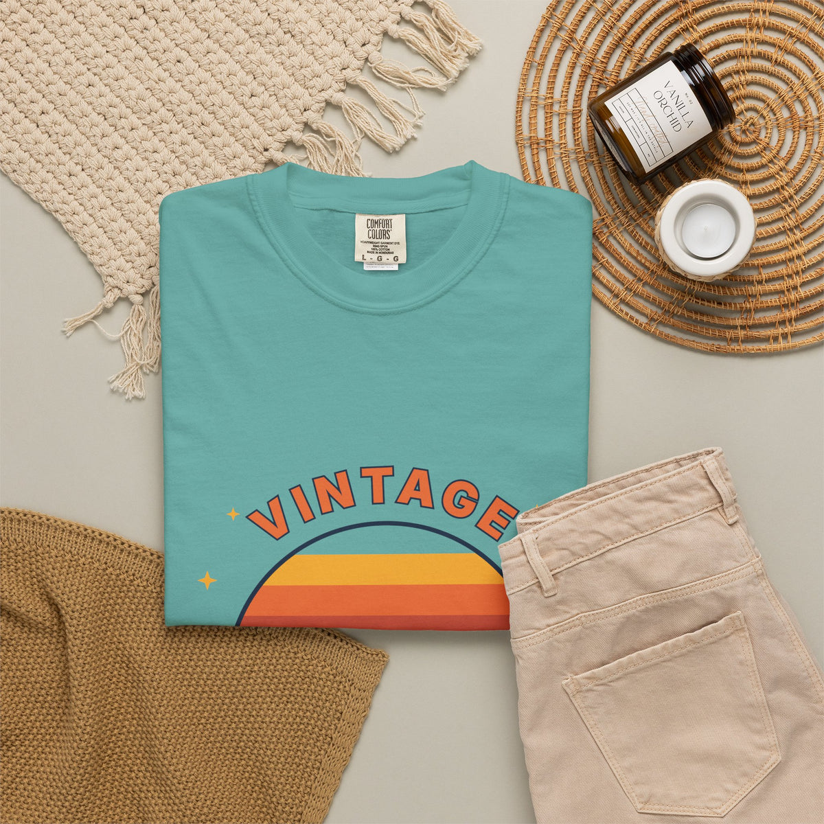 Vintage Vibes T-Shirt — Retro Sunset Graphic Tee
