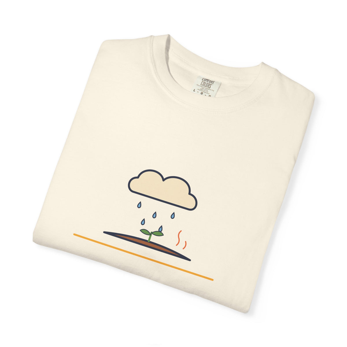 Petrichor Graphic T-Shirt — 'Petrichor: the smell of rain on dry earth' Retro Rain Design