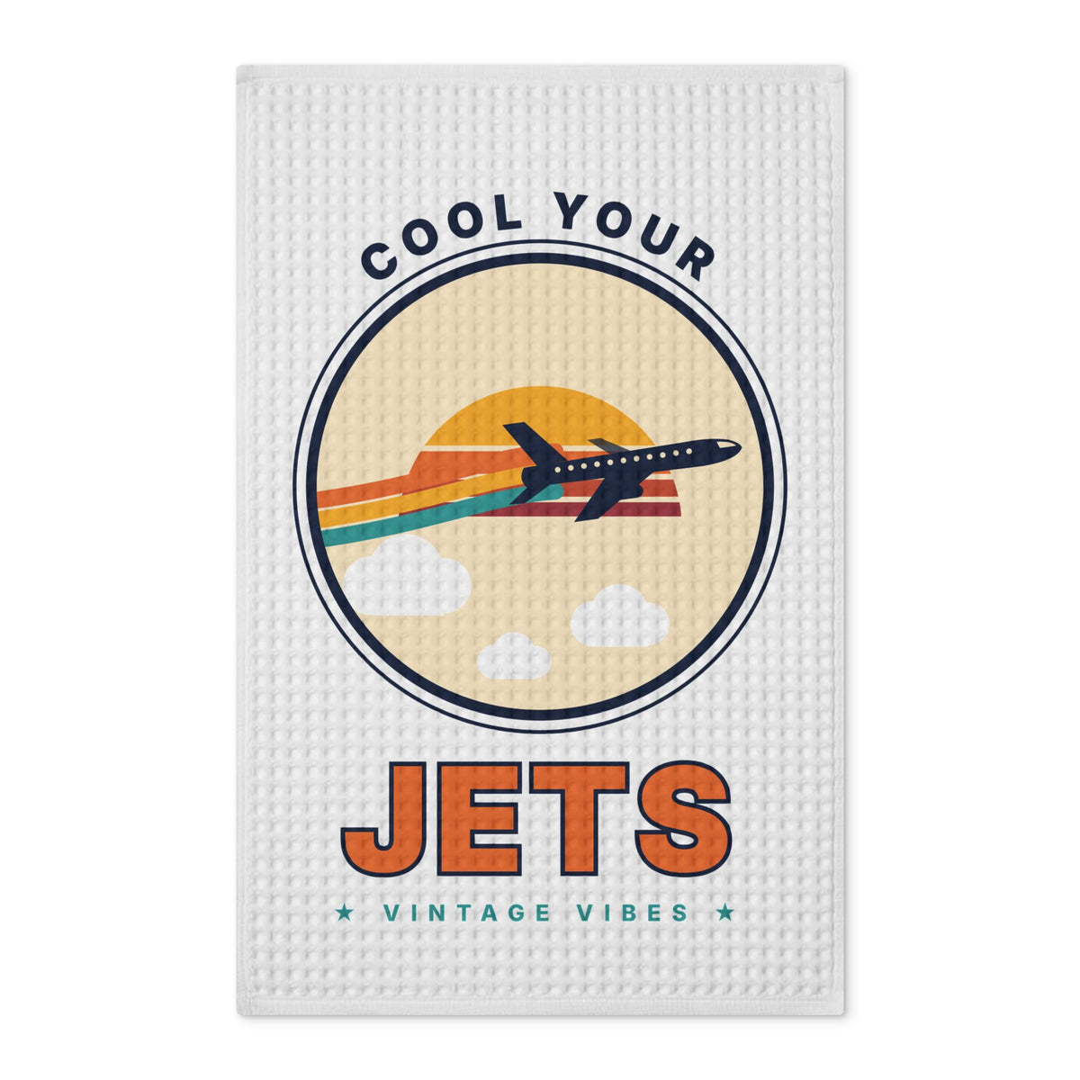 Cool Your Jets Vintage Plane Tea Towel