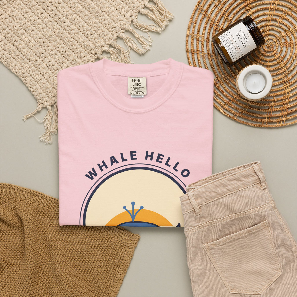 Whale Hello There! Graphic T-Shirt — Cute Retro Whale Tee