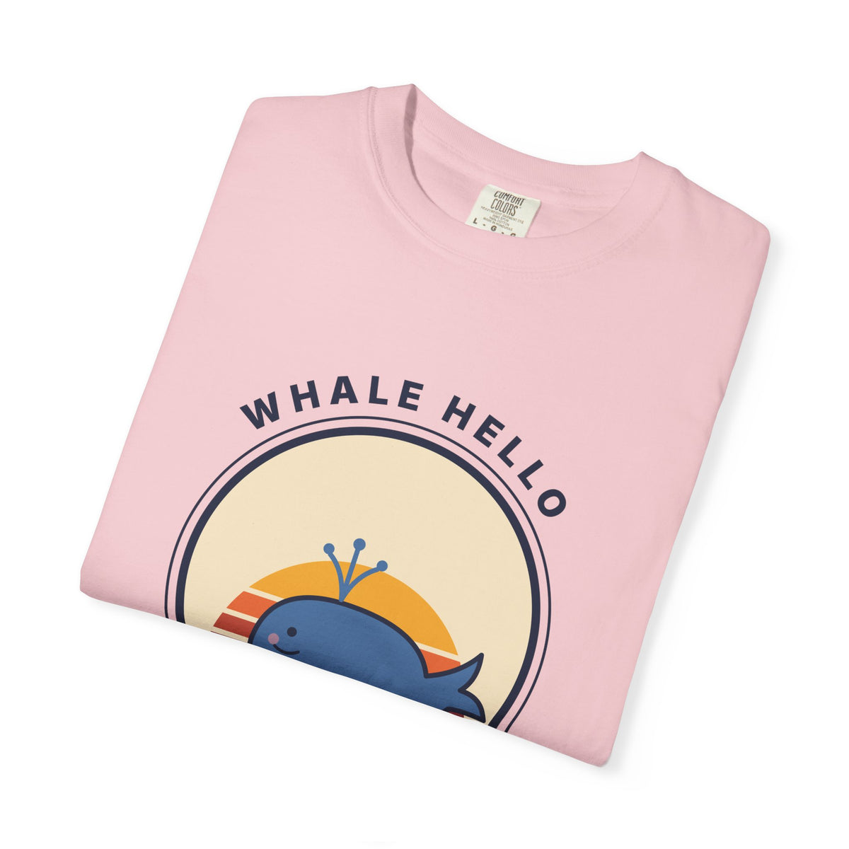 Whale Hello There! Graphic T-Shirt — Cute Retro Whale Tee