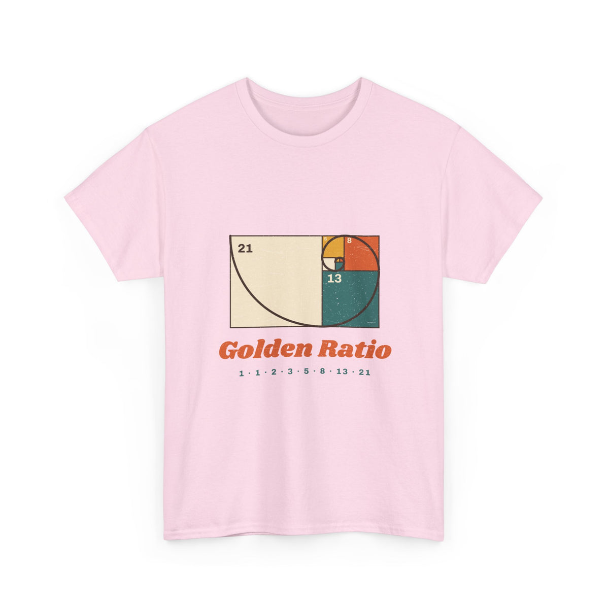 Golden Ratio T-Shirt — Fibonacci Spiral Math Graphic Tee