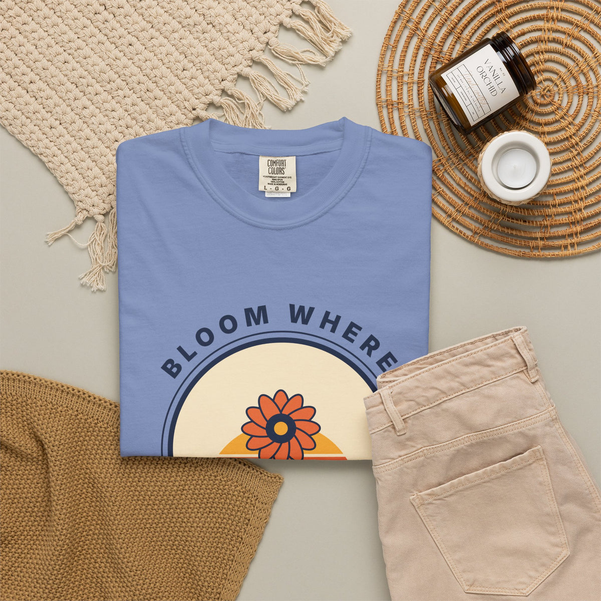 Bloom Where You're Planted T-Shirt — Retro Floral Graphic Tee