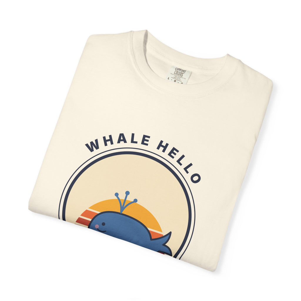 Whale Hello There! Graphic T-Shirt — Cute Retro Whale Tee