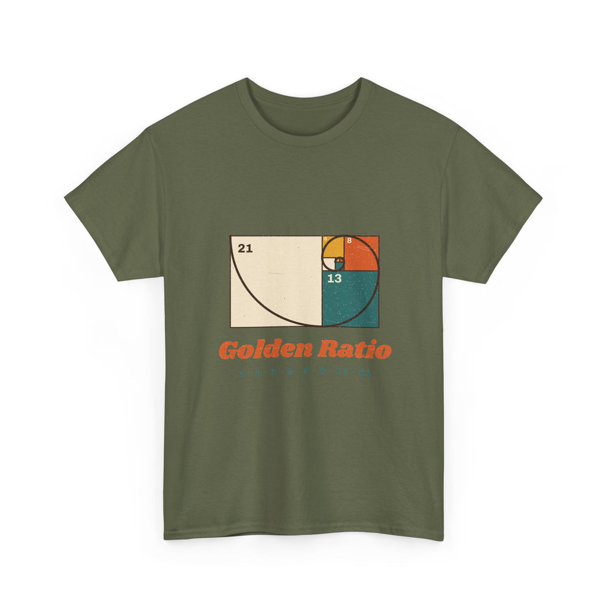 Golden Ratio T-Shirt — Fibonacci Spiral Math Graphic Tee