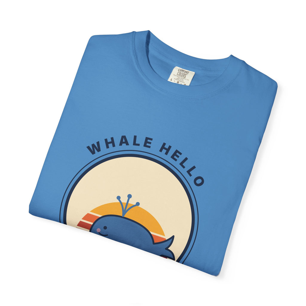 Whale Hello There! Graphic T-Shirt — Cute Retro Whale Tee
