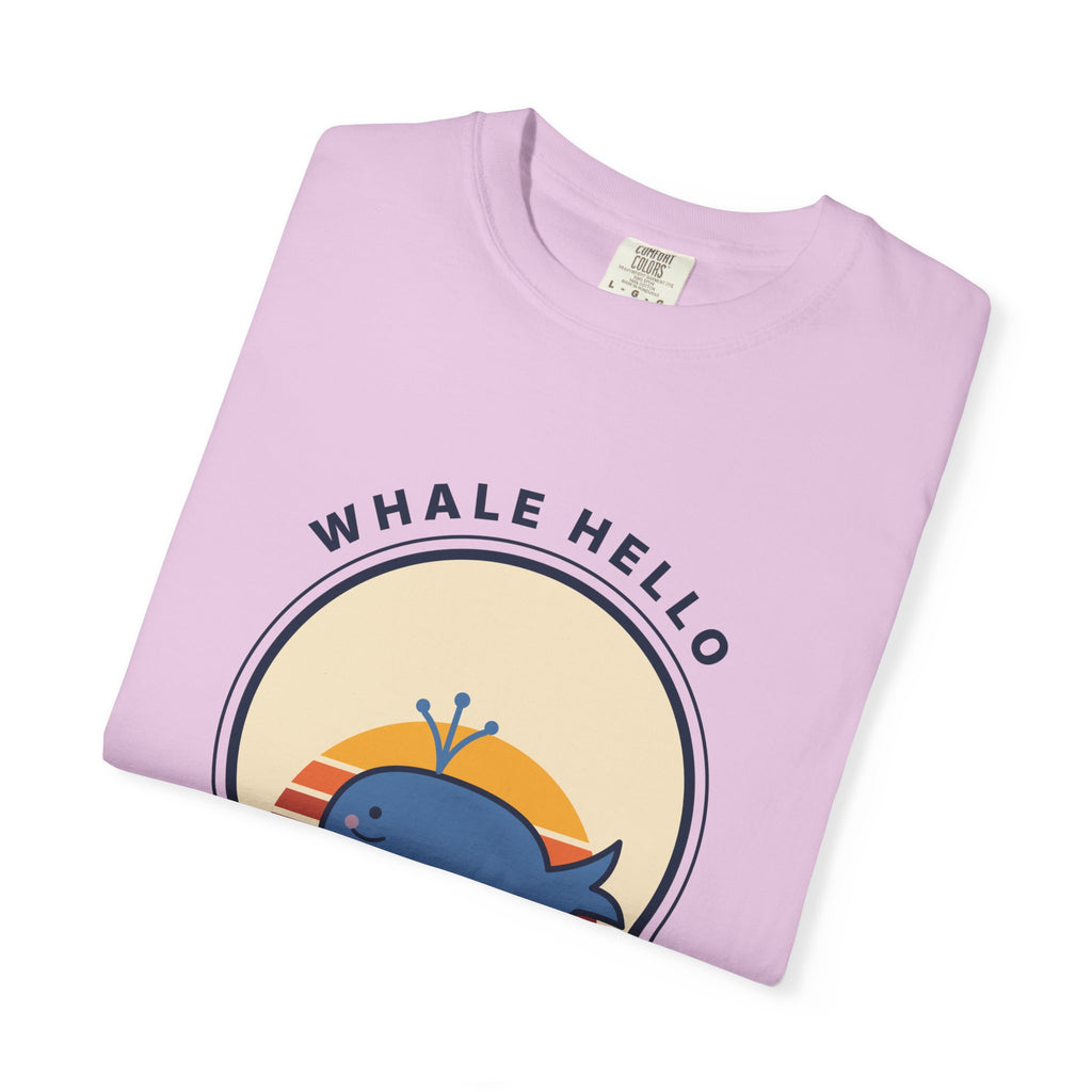 Whale Hello There! Graphic T-Shirt — Cute Retro Whale Tee