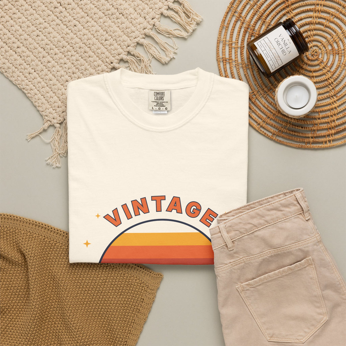 Vintage Vibes T-Shirt — Retro Sunset Graphic Tee