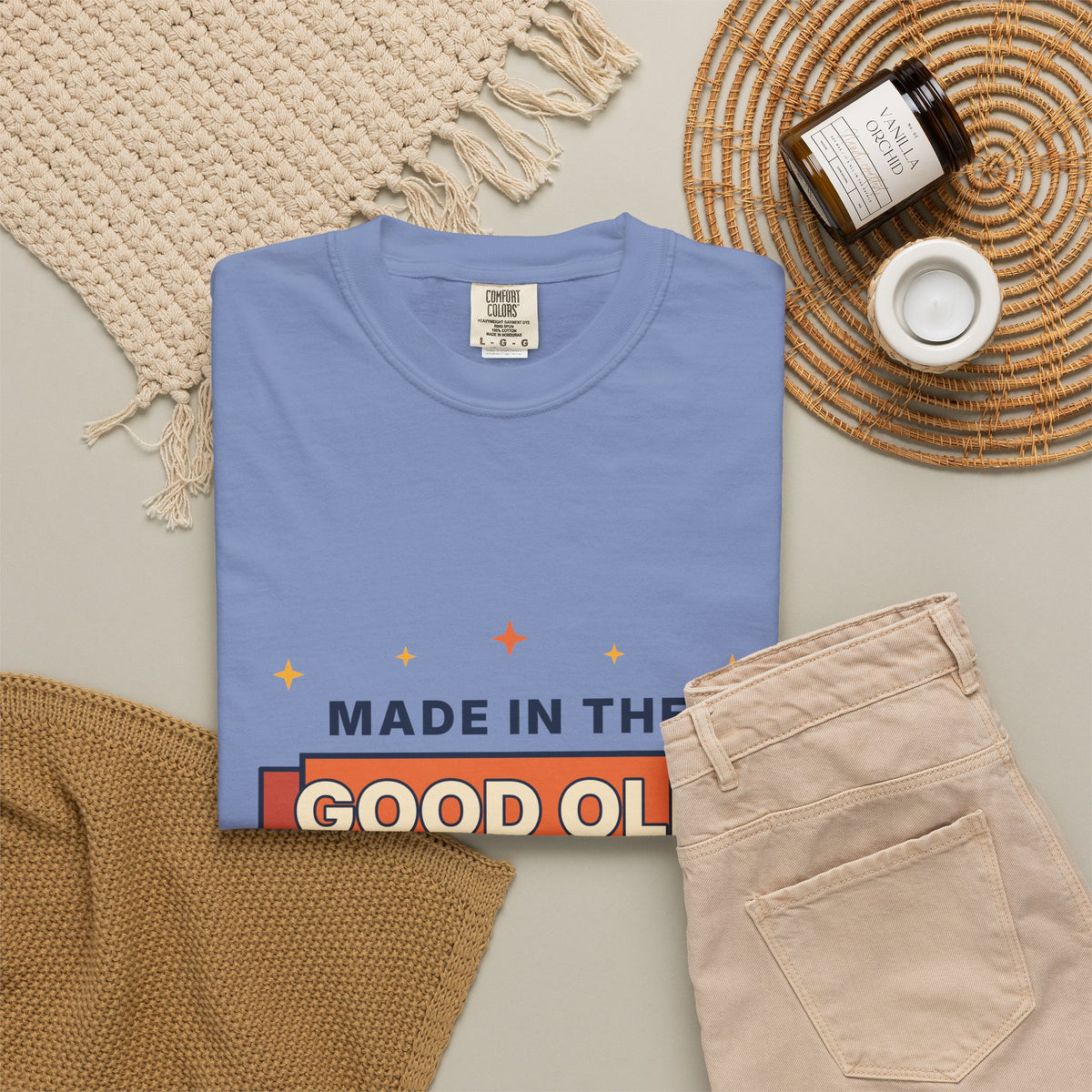 Made in the Good Old Days Vintage Tee — Retro Nostalgia Graphic T-Shirt