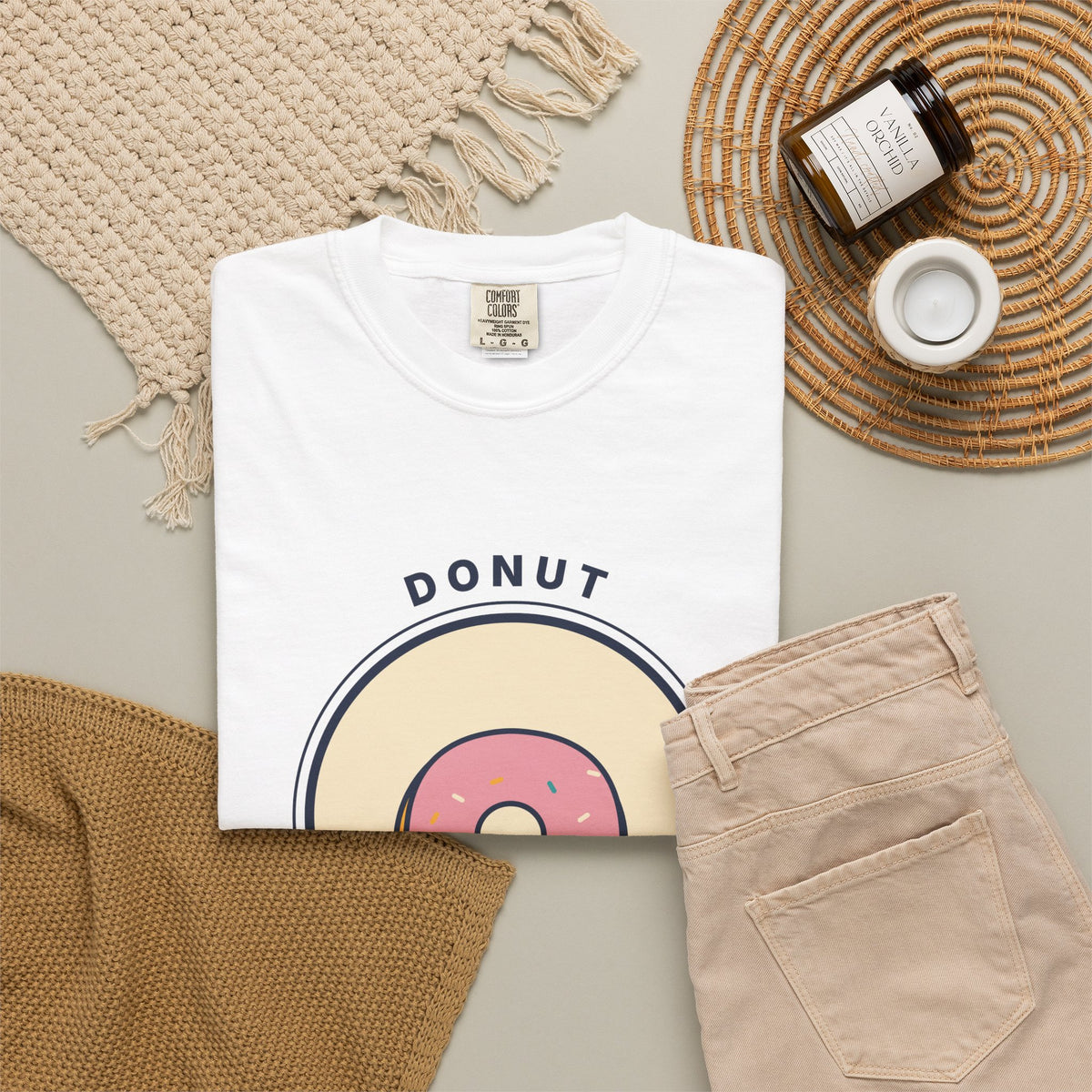 Donut Give Up T-Shirt — Retro Dessert Graphic Tee