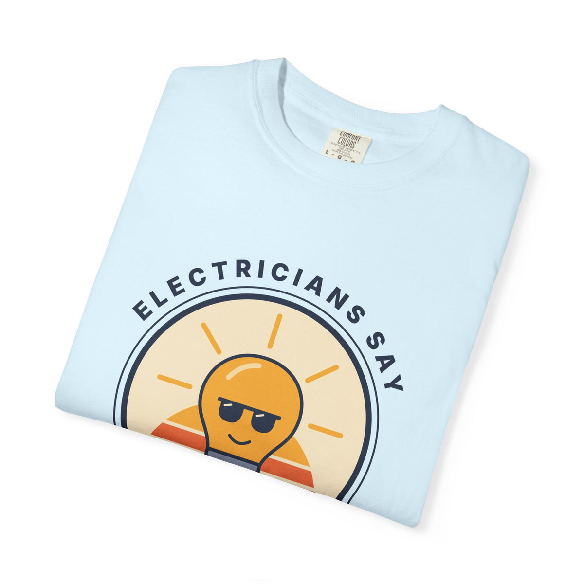 Electrician 'Watt's Up?' T-Shirt — Funny Retro Sunlight Bulb Tee