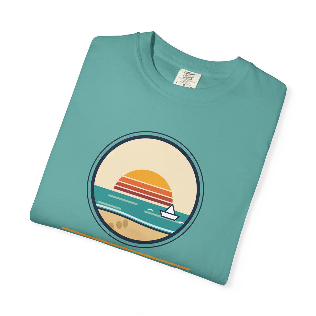 Drift Out With The Tide T-Shirt — Relaxing Beach Sunset Tee