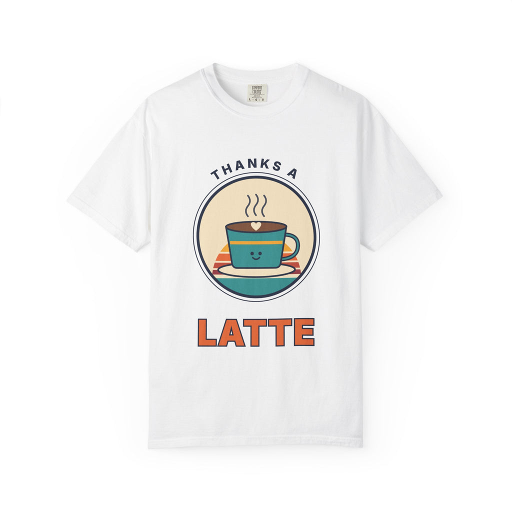 Thanks a Latte Coffee Lover Graphic T-Shirt