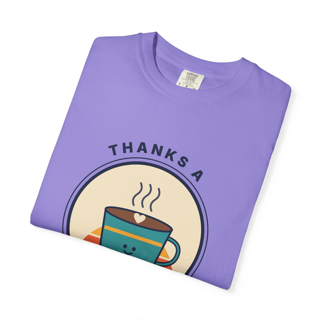 Thanks a Latte Coffee Lover Graphic T-Shirt