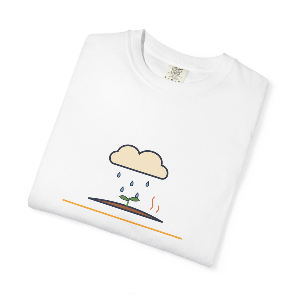 Petrichor Graphic T-Shirt — 'Petrichor: the smell of rain on dry earth' Retro Rain Design