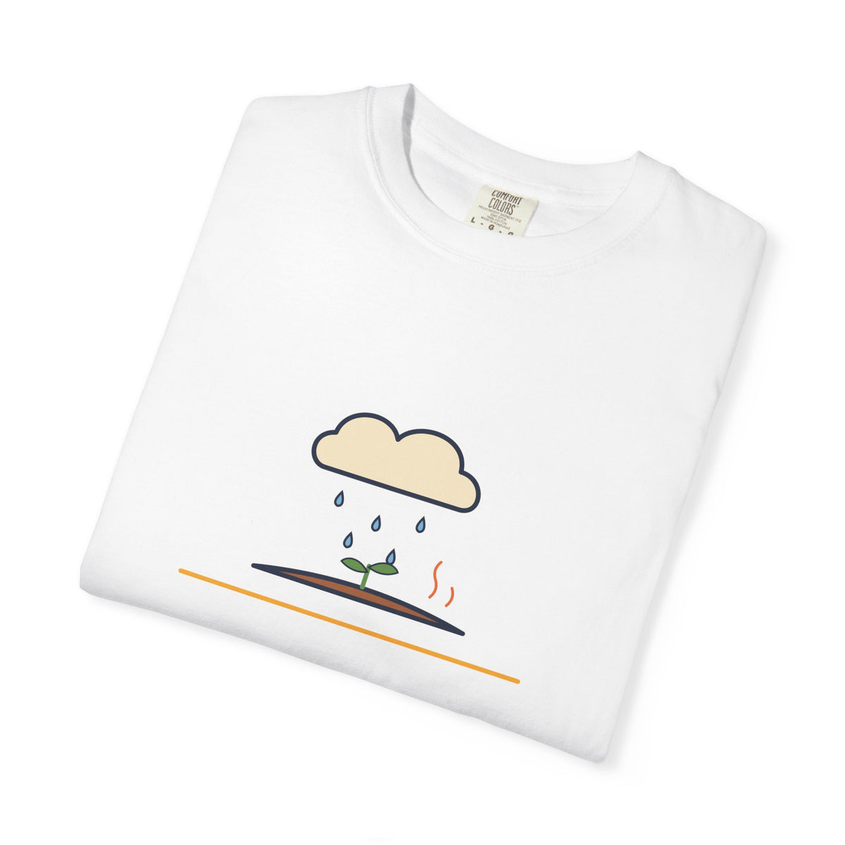 Petrichor Graphic T-Shirt — 'Petrichor: the smell of rain on dry earth' Retro Rain Design