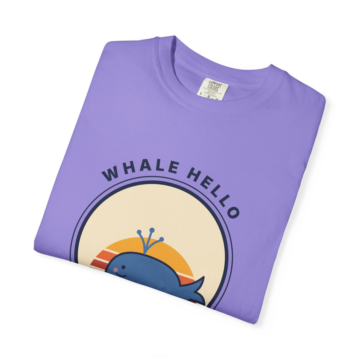 Whale Hello There! Graphic T-Shirt — Cute Retro Whale Tee
