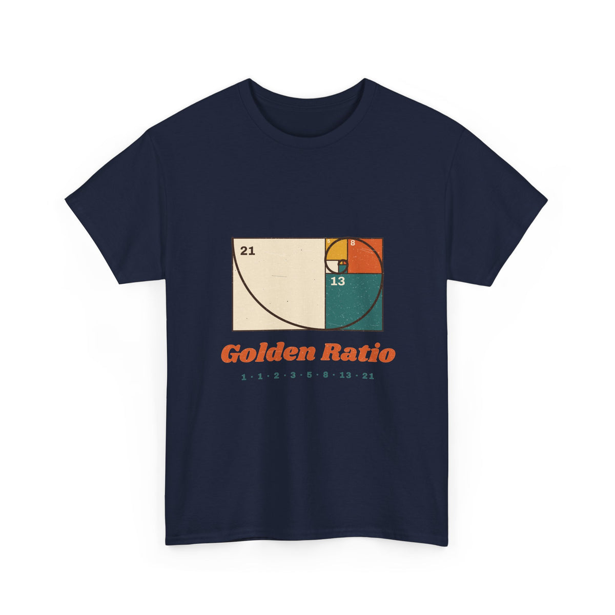 Golden Ratio T-Shirt — Fibonacci Spiral Math Graphic Tee