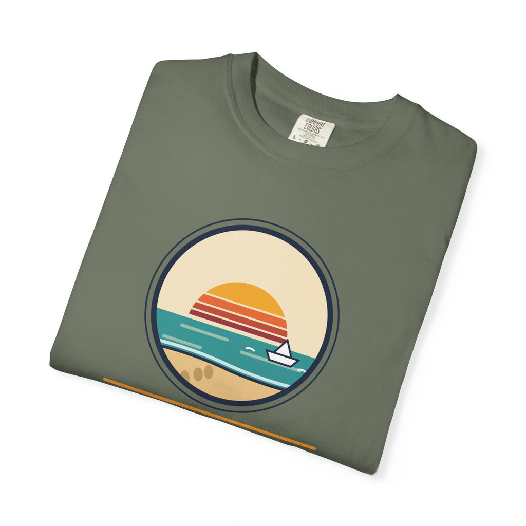 Drift Out With The Tide T-Shirt — Relaxing Beach Sunset Tee