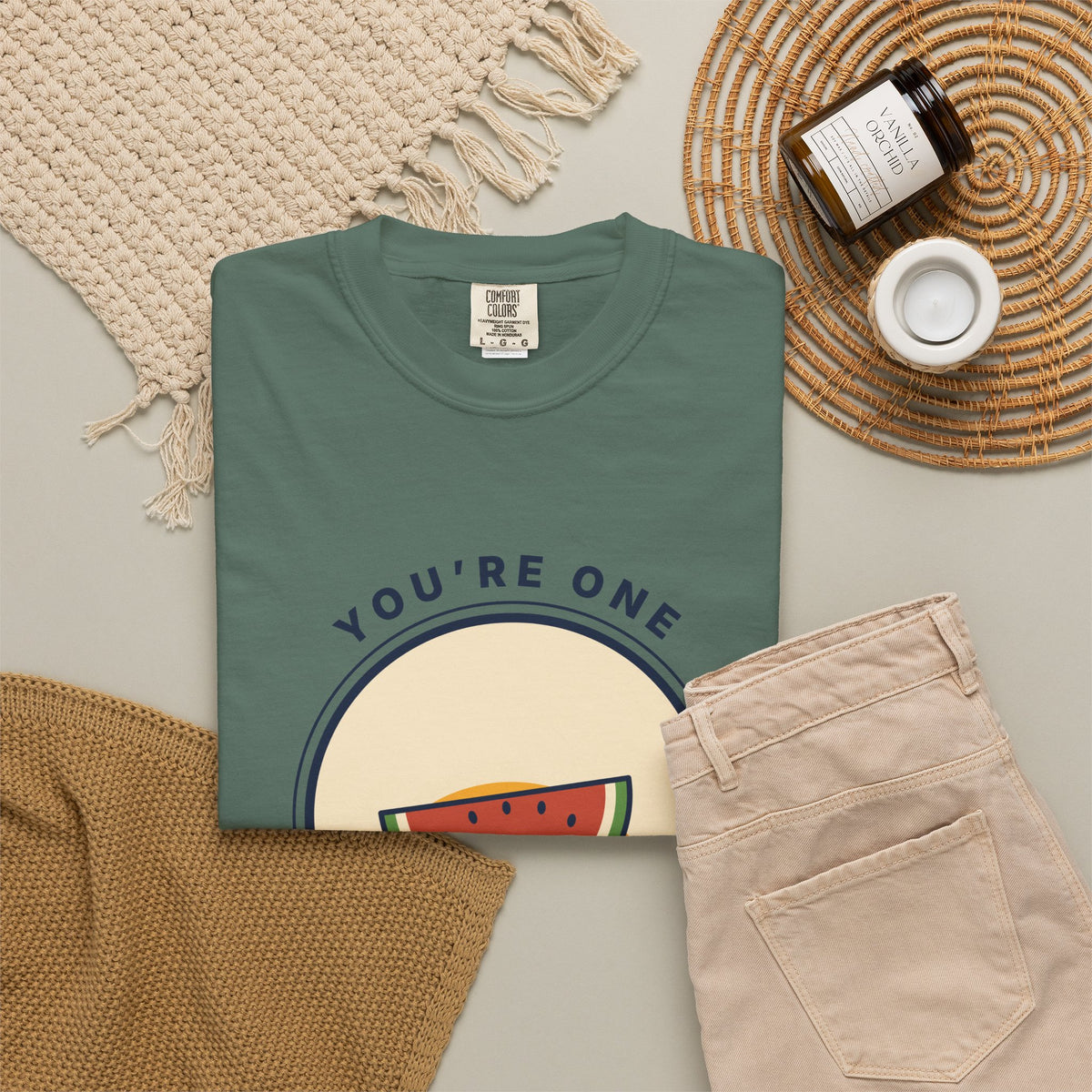 You're One In a Melon T-Shirt — Cute Watermelon Pun Graphic Tee