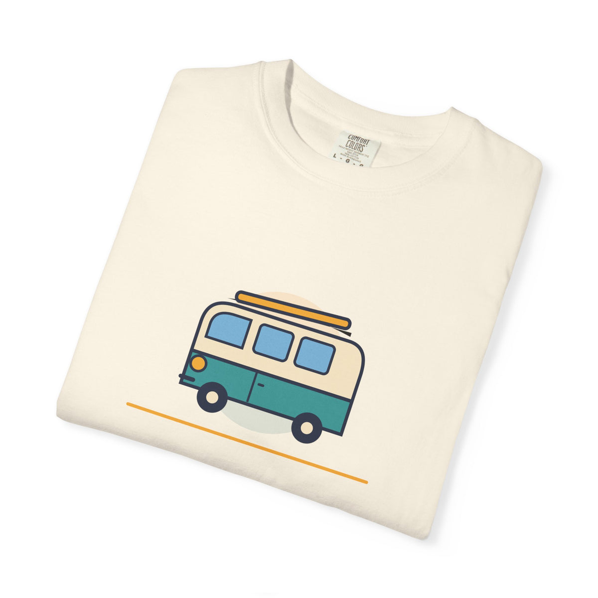 Happy Camper T-Shirt — Retro Campervan Graphic Tee for RV & Camping Lovers