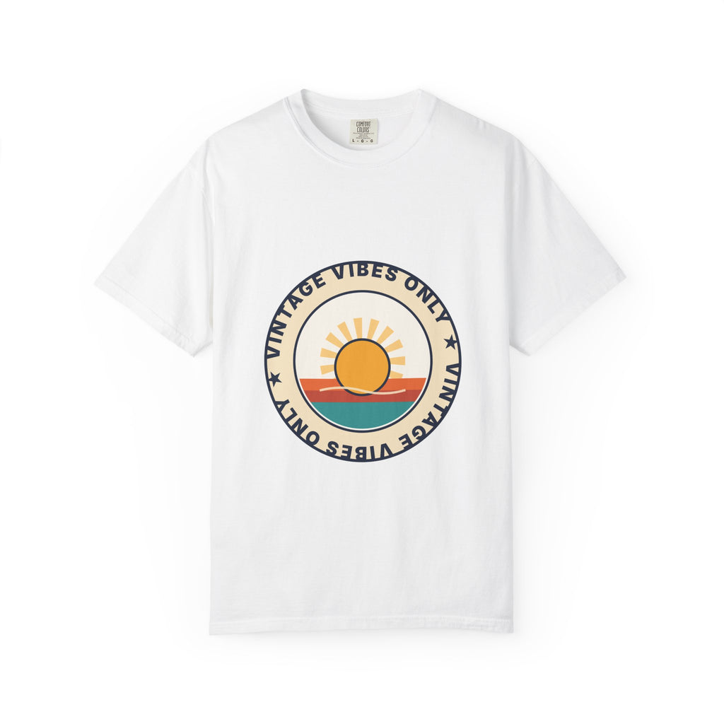 Vintage Vibes Only T-Shirt — Retro Sunrise Graphic Tee