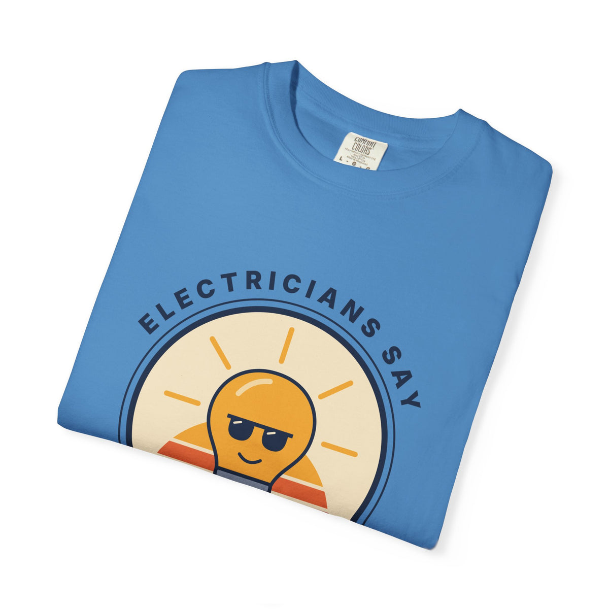 Electrician 'Watt's Up?' T-Shirt — Funny Retro Sunlight Bulb Tee